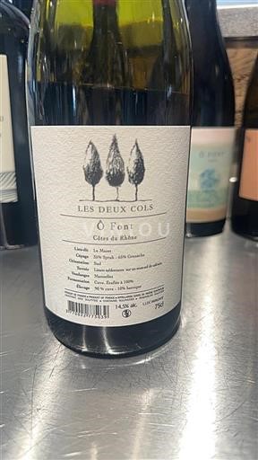 Vallée du Rhône Côtes-du-rhône Les Deux Cols Ô Font 2023