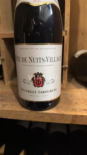 Bourgondië Côte de Nuits Villages Duvergeytaboureau 2020