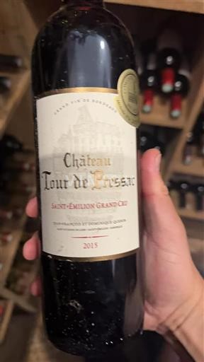 Bordeaux Saint-Émilion Grand Cru Château Tour De Pressac 2015