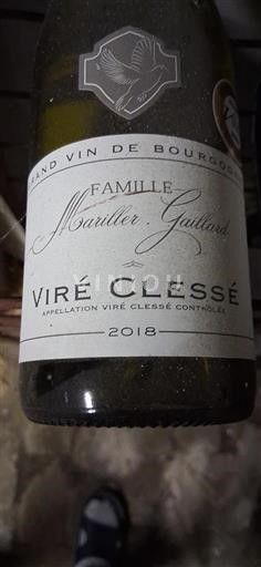 Burgundy Viré-clessé Famille Marillier Gaillard 2018