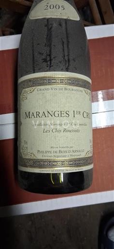 Borgogna Non specificato Premier Cru Philippe De Bois Arnauld Les Clos Roussots 2005