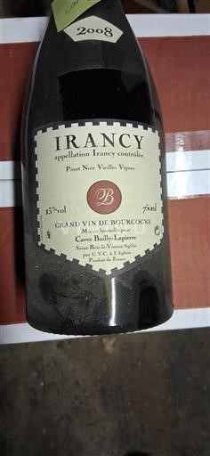 Burgundy Irancy Caves Bailly Lapierre Pinot Noir Vieilles Vignes 2008
