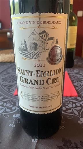 Bordeaux Saint-Émilion Grand Cru Grand Cru Union De Producteurs De Saintémilion 2011