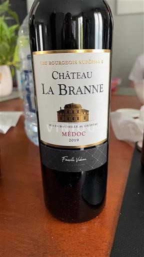 Bordeaux Médoc Cru Bourgeois Supérieur Château La Branne 2019