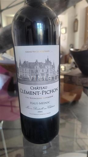 Bordeaux Haut-Médoc Cru Bourgeois Supérieur Château Clémentpichon 2004