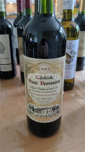 Bordeaux Saint-Émilion Grand Cru Grand Cru Château Haut Peyroutas 2008