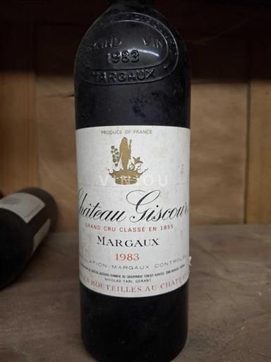 Bordeaux Margaux Grand Cru Château Giscours 1983