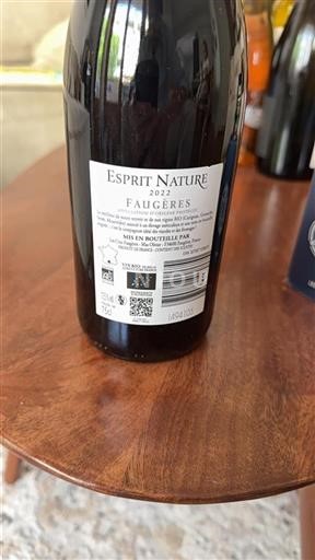 Languedoc Faugères Les Crus Faugères Esprit Nature 2022