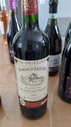 Bordeaux Montagne Saint-Émilion Baron Arterac 2009