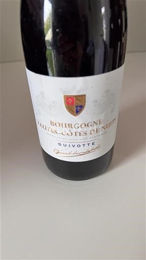 Bourgogne Hautes Côtes de Nuits Gérard De Laubely Guivotte 2013