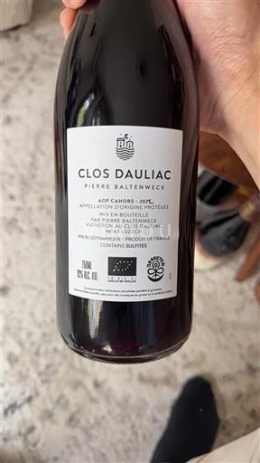 Sud-Ouest Cahors Clos Dauliac 2021