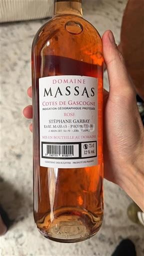 Sydvestfrankrig Côtes de Gascogne Domaine Massas Ikke årgangsbestemt