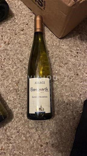 Vin Blanc sec Bannwarth 2017 France Alsace