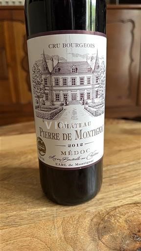 Bordeaux Médoc Cru Bourgeois Château Pierre De Montignac 2012