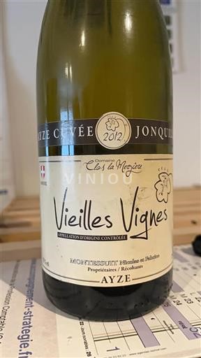 Languedoc et Roussillon Aude Clos La Môyère Vieilles Vignes 2012