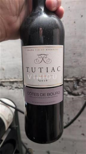 Bordeaux Côtes-de-bourg Tutiac 2016