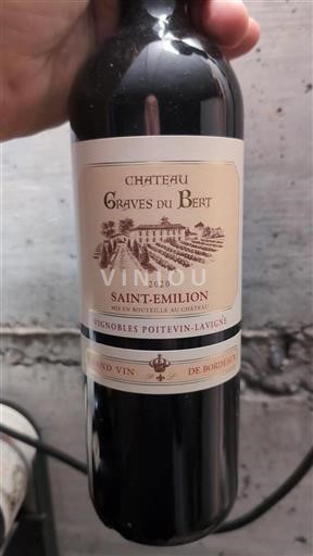 Bordeaux Saint-Émilion Château Grave Du Bert 2020