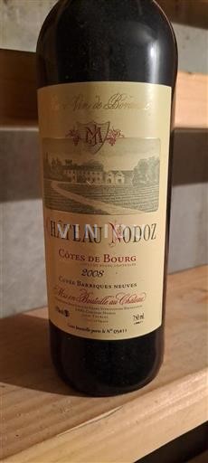 Bordeaux Côtes-de-bourg Château Nodot Barriques Neuves 2008