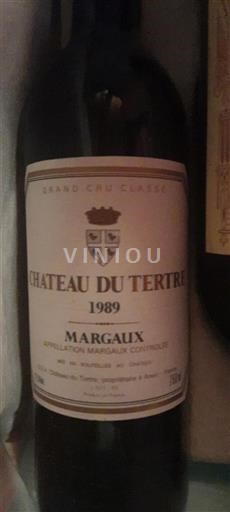 Bordeaux Margaux Grand Cru Classé Château Tertre 1989