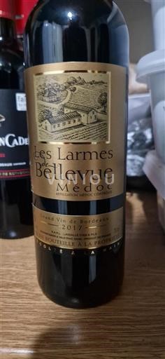 Bordeaux Médoc Château Bellevue Les Larmes 2017