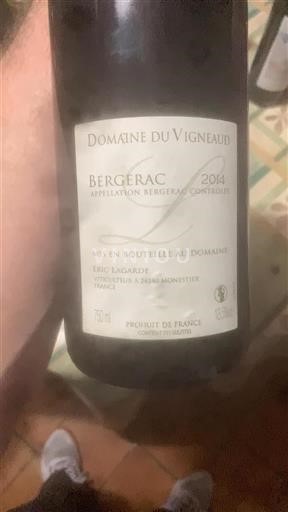 Sudoeste Bergerac Domaine Vigneaud 2014