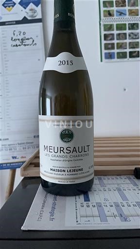 Bourgogne Meursault Maison Lejeune Les Grands Charrons 2015