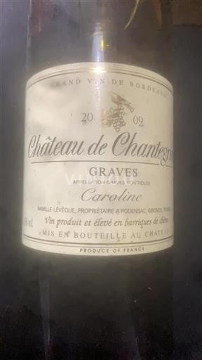 Bordeaux Graves Château Chantegrive Caroline 2009