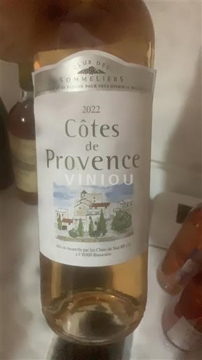 Provenza Côtes-de-Provence Clubs Des Sommeliers 2022