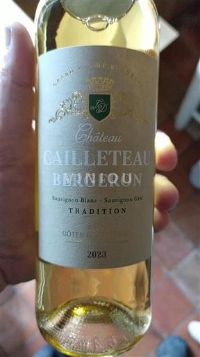 Bordeaux Blaye-Côtes-de-Bordeaux Château Cailleteau Bergeron Tradition 2023