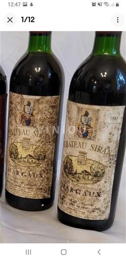 Bordeaux Margaux Château Siran 1985
