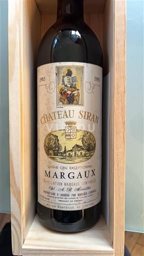 Bordeaux Margaux Château Siran 1985