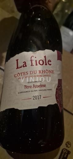 Vallée du Rhône Côtes-du-rhône Père Anselme La Fiole 2017