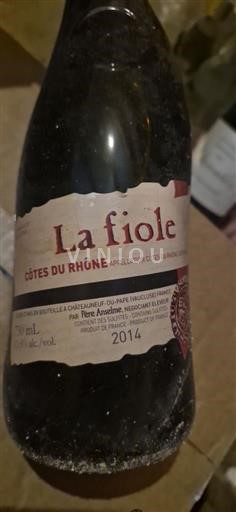 Vallée du Rhône Côtes-du-rhône Père Anselme La Fiole 2014