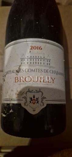 Beaujolais Brouilly Domaine Des Comtes De Chabannes 2016