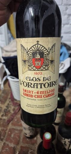 Bordeaux Saint-Émilion Grand Cru Clos De L'oratoire 1972