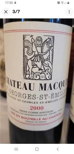 Bordeaux Saint-Georges-Saint-Émilion Château Macquin 2000
