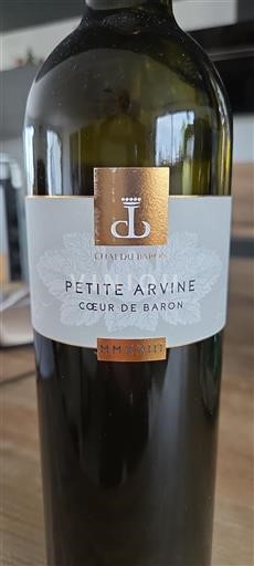 Vallese Petite Arvine Chai Du Baron Cœur de Baron 2023