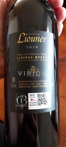 Bordeaux Listrac-Médoc Cru Bourgeois Château Liouner 2018