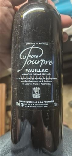 Vin Rouge sec La Rose Pourpre 2014 France Bordeaux Pauillac