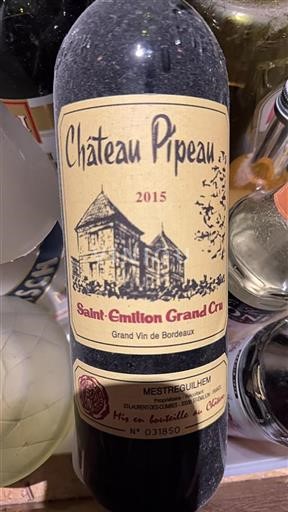 Bordeaux Saint-Émilion Grand Cru Grand Cru Château Pipeau 2015