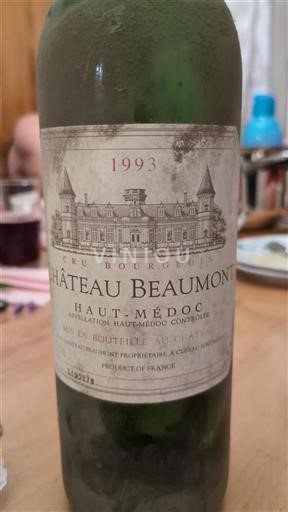 Bordeaux Haut-Médoc Cru Bourgeois Château Beaumont 1993