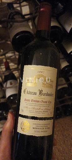 Bordeaux Saint-Émilion Grand Cru Grand Cru Château Bardoulet 2007