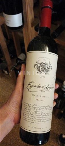 Mendoza Ospecificerad Escorihuela Gascón Malbec Gran Reserva 2020