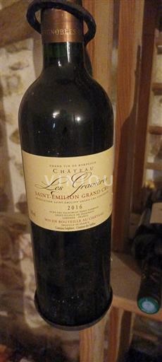 Bordeaux Saint-Émilion Grand Cru Grand Cru Château Les Gravières 2016