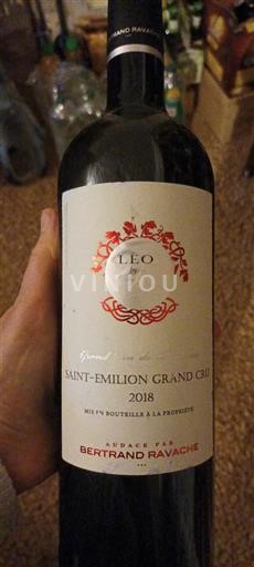 Bordeaux Saint-Émilion Grand Cru Bertrand Ravache Léo 2018
