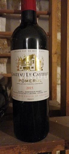 Bordeaux Pomerol Château Le Castelet 2015