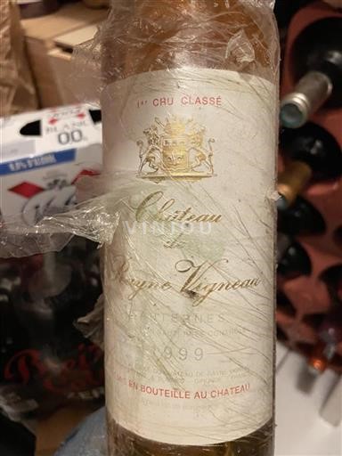 Bordeaux Sauternes Premier Cru Classé Château Rayne Vigneau 1999