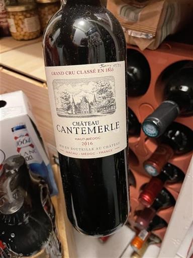 Bordeaux Haut-Médoc Grand Cru Château Cantemerle 2016