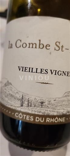Rhônevallei Côtes-du-rhône La Combe St-pierre Vieilles Vignes Niet-geïntegreerd