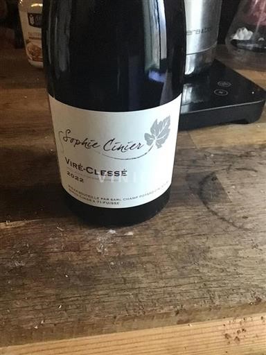Bourgogne Viré-clessé Domaine Sophie Cinier 2022